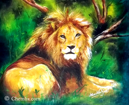 local_african_painting_from_nigeria_artist_chembaline_c_uche in ikorodun lagos